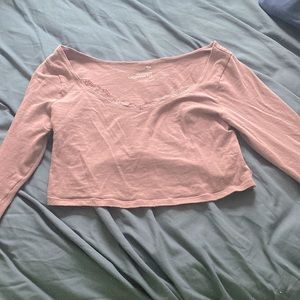 Mauve Layering Tee by So, S: M